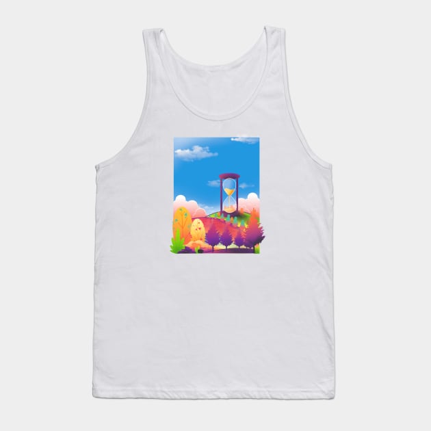 Hourglass and nature Tank Top by Alsiqcreativeart